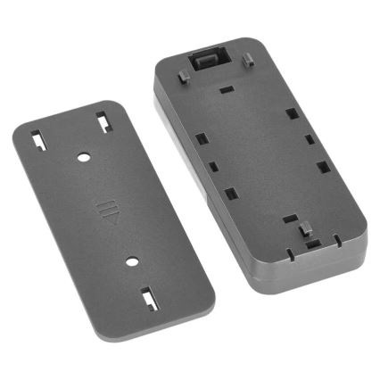 Belaidis kištukinis durų skambutis GoSmart 230V + 1xCR2032 pilkas Wi-Fi