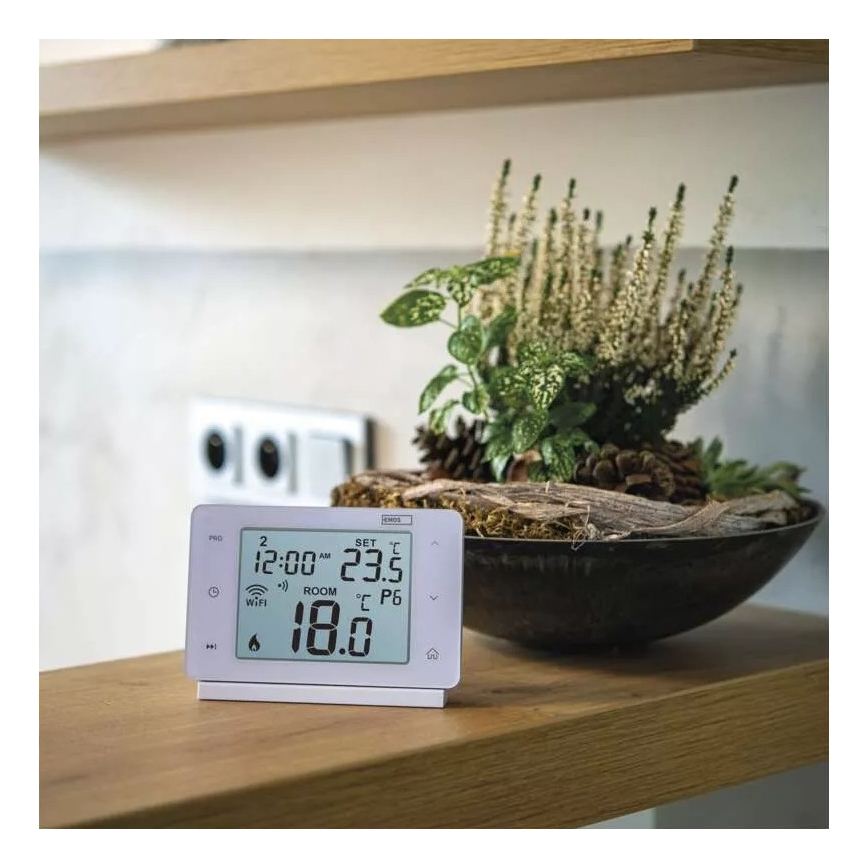 Belaidis skaitmeninis termostatas GoSmart 230V/16A Wi-FI Tuya
