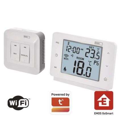 Belaidis skaitmeninis termostatas GoSmart 230V/16A Wi-FI Tuya