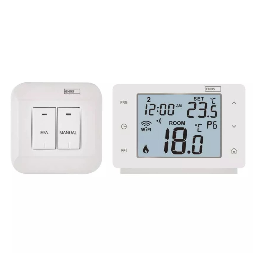 Belaidis skaitmeninis termostatas GoSmart 230V/16A Wi-FI Tuya