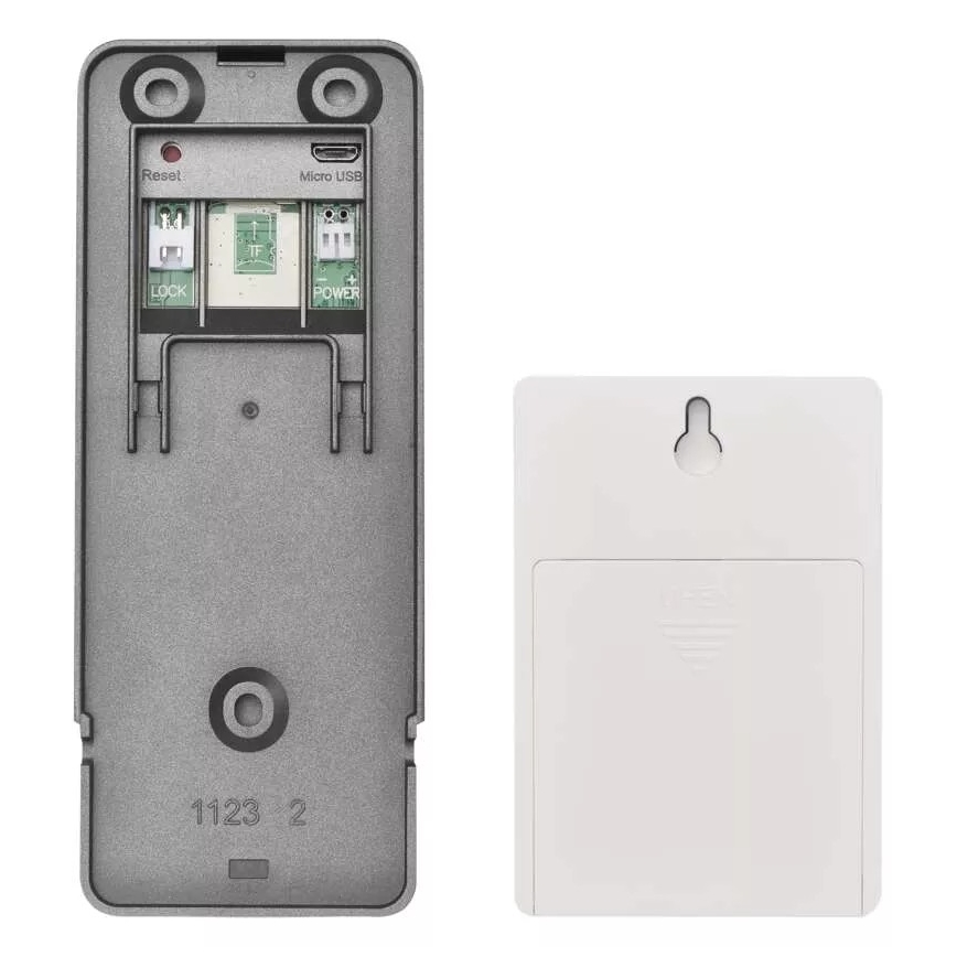 Belaidis vaizdo durų skambutis su judesio jutikliu GoSmart 12V/3xAA IP44 Wi-Fi Tuya