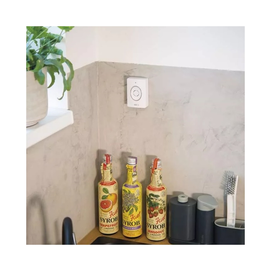 Belaidis vaizdo skambutis su saulės baterija GoSmart 4400 mAh 3xAA IP44 Wi-Fi Tuya