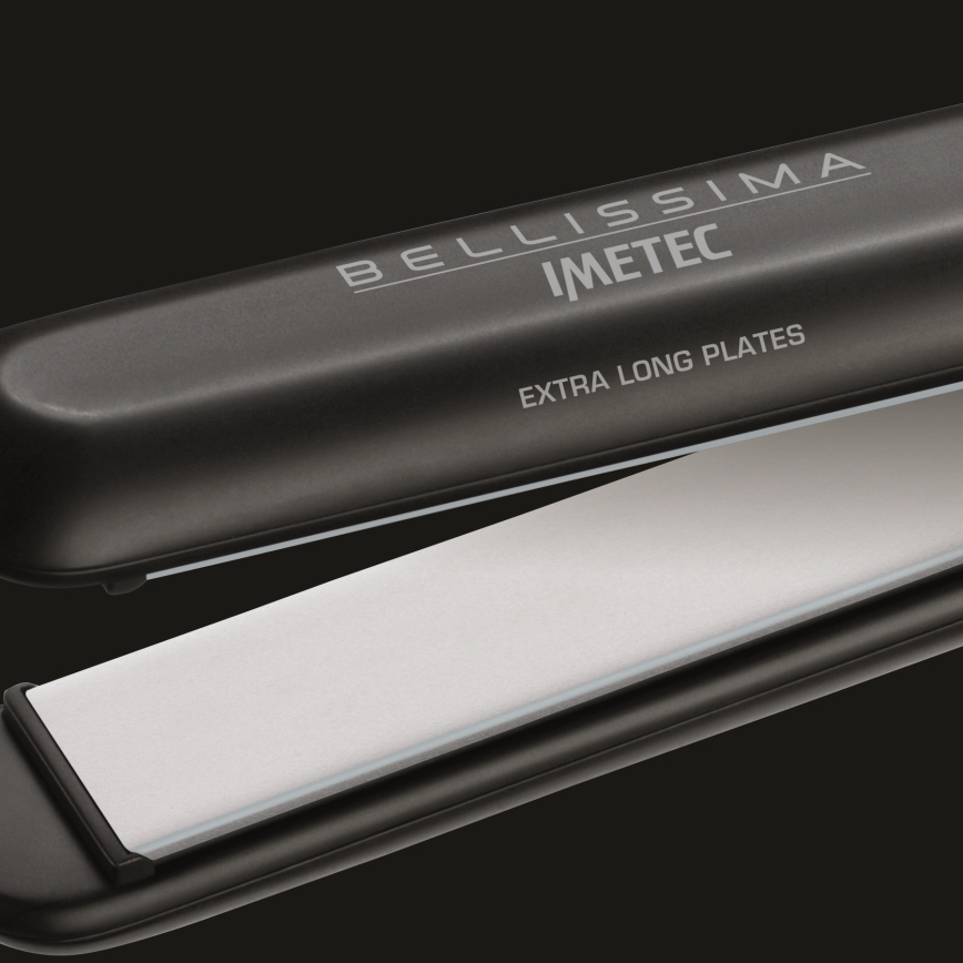 Bellissima 11140 - juodas plaukų tiesintuvas 42W/230V