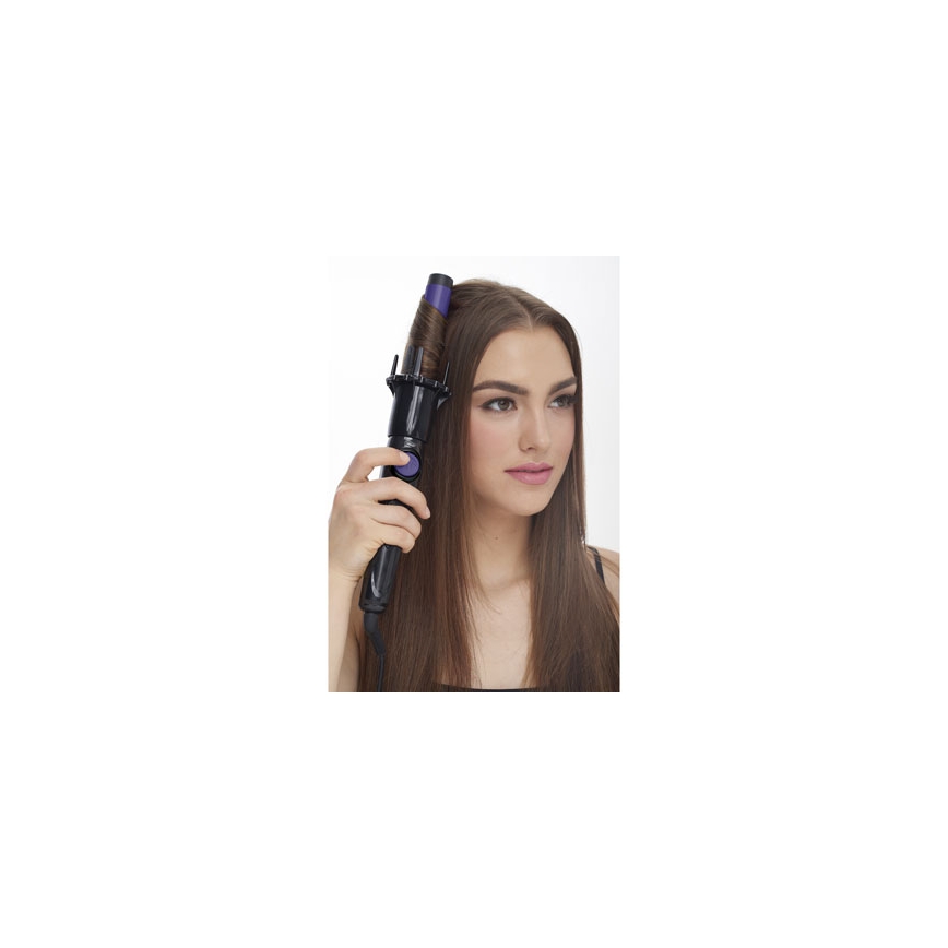 Bellissima 11307 - sukamasis plaukų formavimo įrankis RICCI&CURL 230V juoda/violetinė