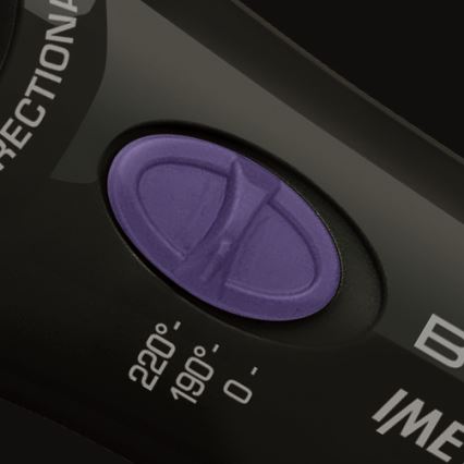 Bellissima 11307 - sukamasis plaukų formavimo įrankis RICCI&CURL 230V juoda/violetinė