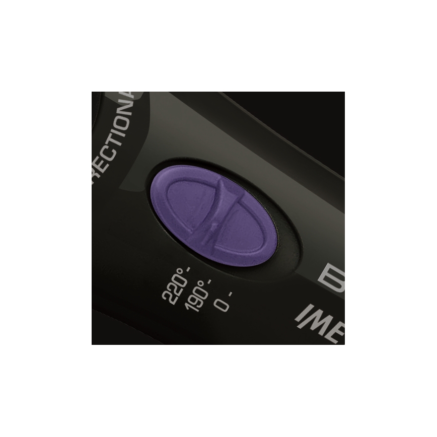 Bellissima 11307 - sukamasis plaukų formavimo įrankis RICCI&CURL 230V juoda/violetinė