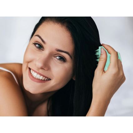 Beper - Galvos odos masažo šepetys, mėtų spalvos