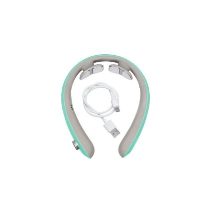 Beper - Įkraunamas kaklo masažuoklis EMS 5V/900 mAh mėtinės spalvos