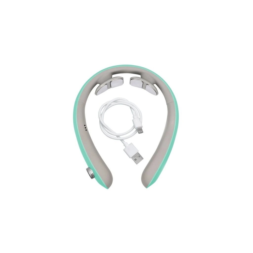 Beper - Įkraunamas kaklo masažuoklis EMS 5V/900 mAh mėtinės spalvos