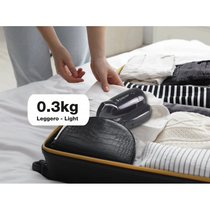 Beper - Kelioninis plaukų džiovintuvas 1200W/230V