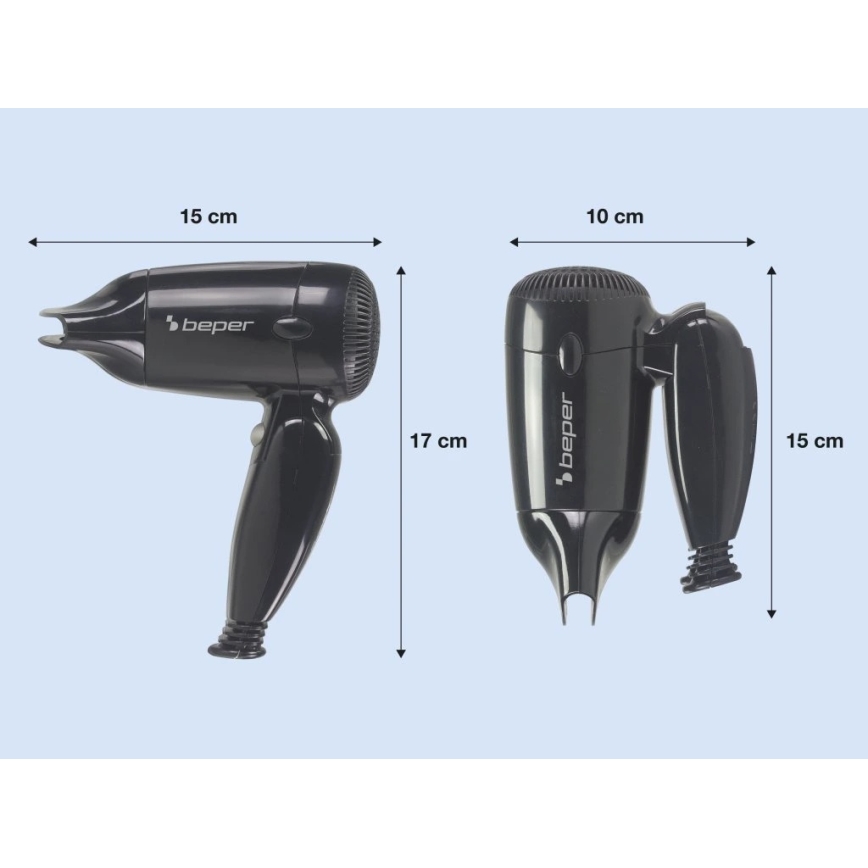 Beper - Kelioninis plaukų džiovintuvas 1200W/230V