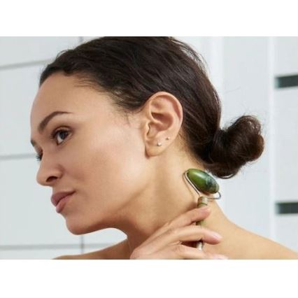 Beper - masažo volelis ir Gua Sha akmuo iš nefrito