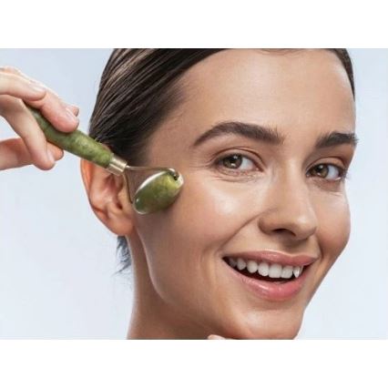 Beper - masažo volelis ir Gua Sha akmuo iš nefrito