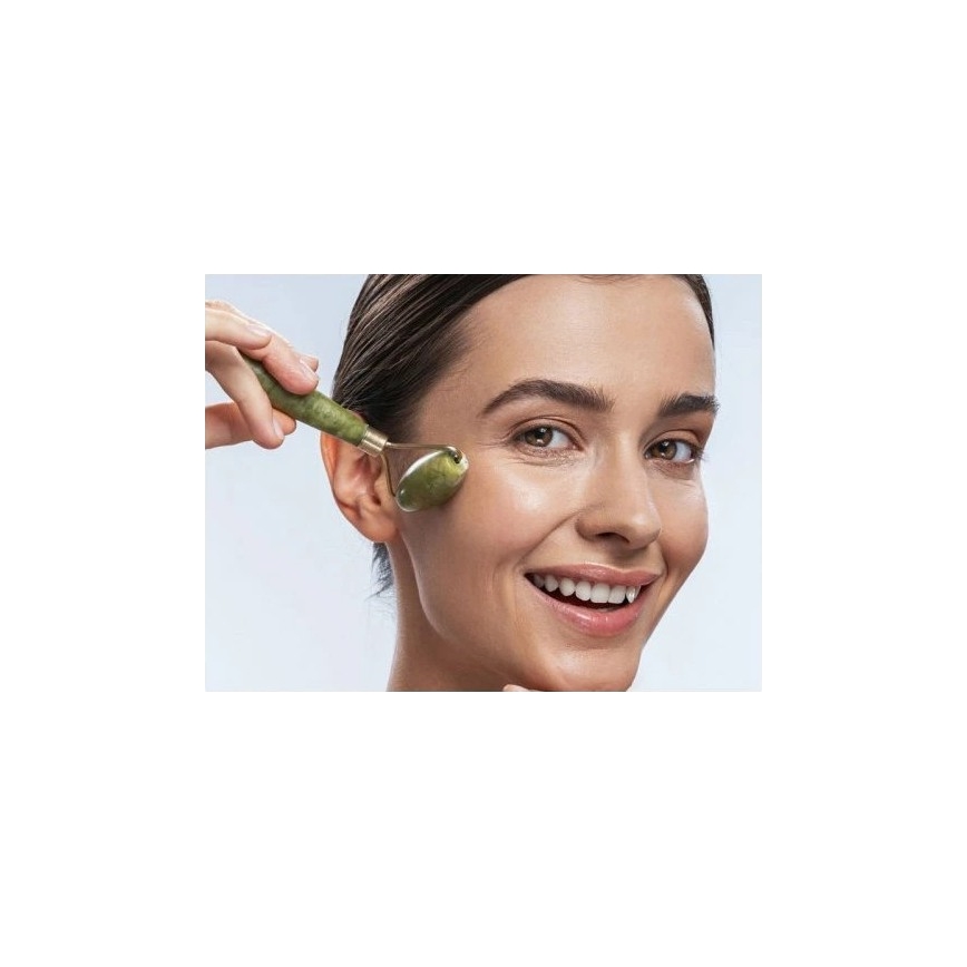 Beper - masažo volelis ir Gua Sha akmuo iš nefrito