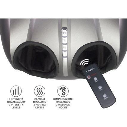 Beper - Pėdų masažuoklis SHIATSU 36W/230V + nuotolinis valdymas