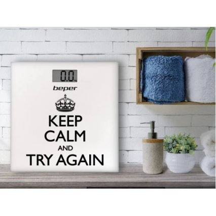 Beper - skaitmeninės asmeninės svarstyklės su LCD ekranu 1xCR2032