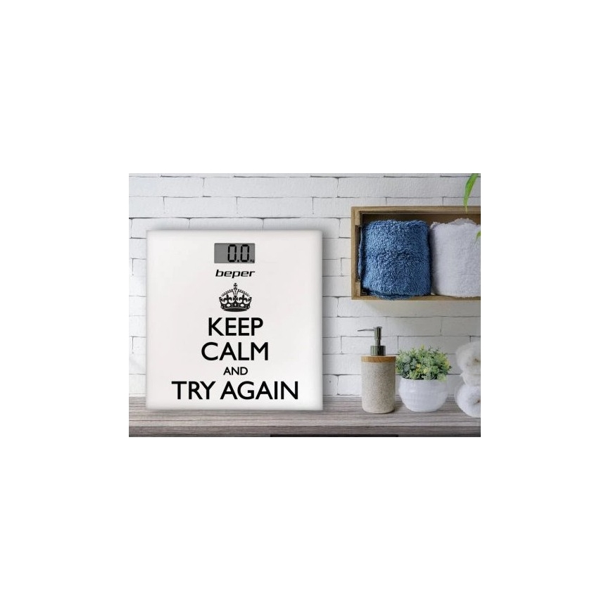 Beper - skaitmeninės asmeninės svarstyklės su LCD ekranu 1xCR2032