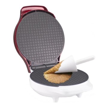 Beper - Vaflių keptuvė 2in1 1000W/230V raudona