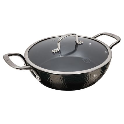 BerlingerHaus - Seklus puodas su titano danga + dangtis 28 cm juodas