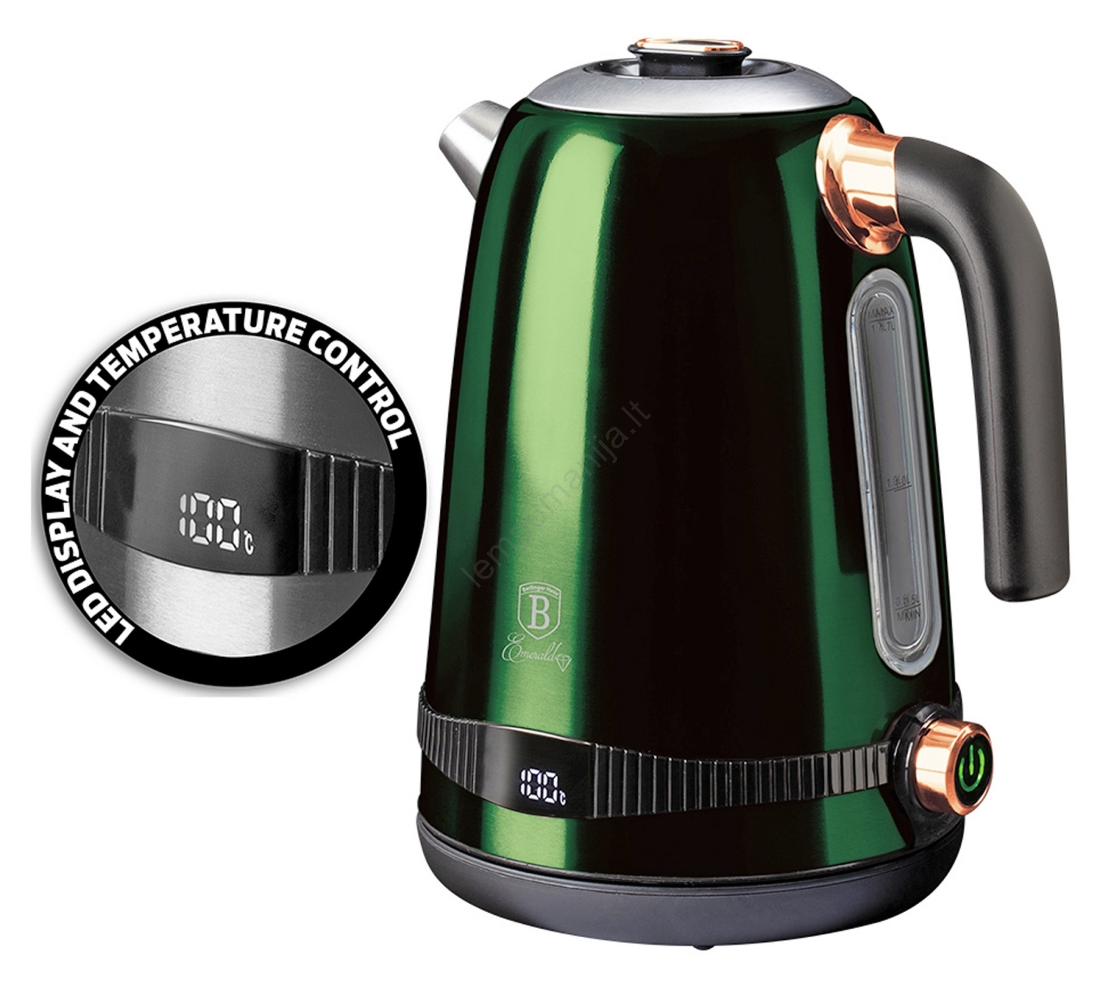 LeeDyson冷暖房 BerlingerHaus- Virdulys su termoreguliacija 1,7 l 2200W/230V