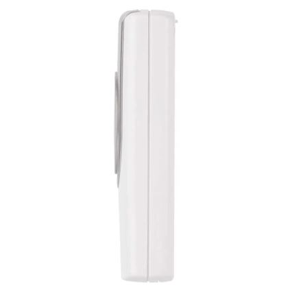 Bevielis durų skambutis 3xAA/1xCR2032 IP44 balta/sidabras