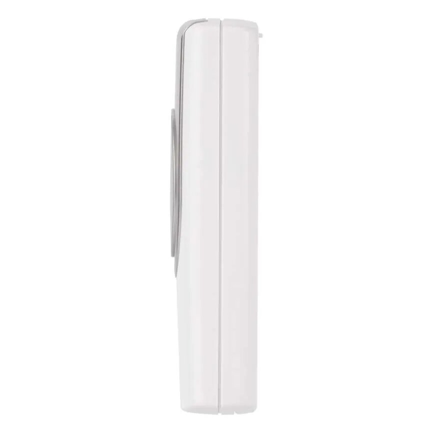 Bevielis durų skambutis 3xAA/1xCR2032 IP44 balta/sidabras