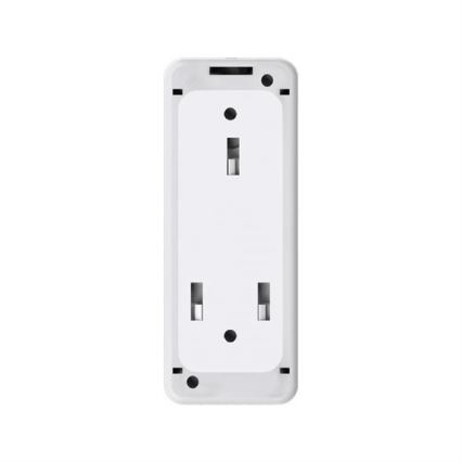 Bevielis durų skambutis 3xAAA/1xA23 IP55 balta