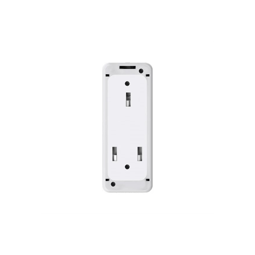 Bevielis durų skambutis 3xAAA/1xA23 IP55 balta