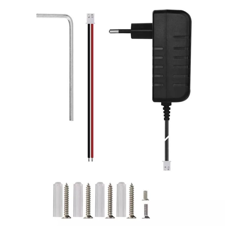 Bevielis durų skambutis su vaizdo kamera su judesio jutikliu GoSmart 12V 3xAA IP44 Wi-Fi Tuya