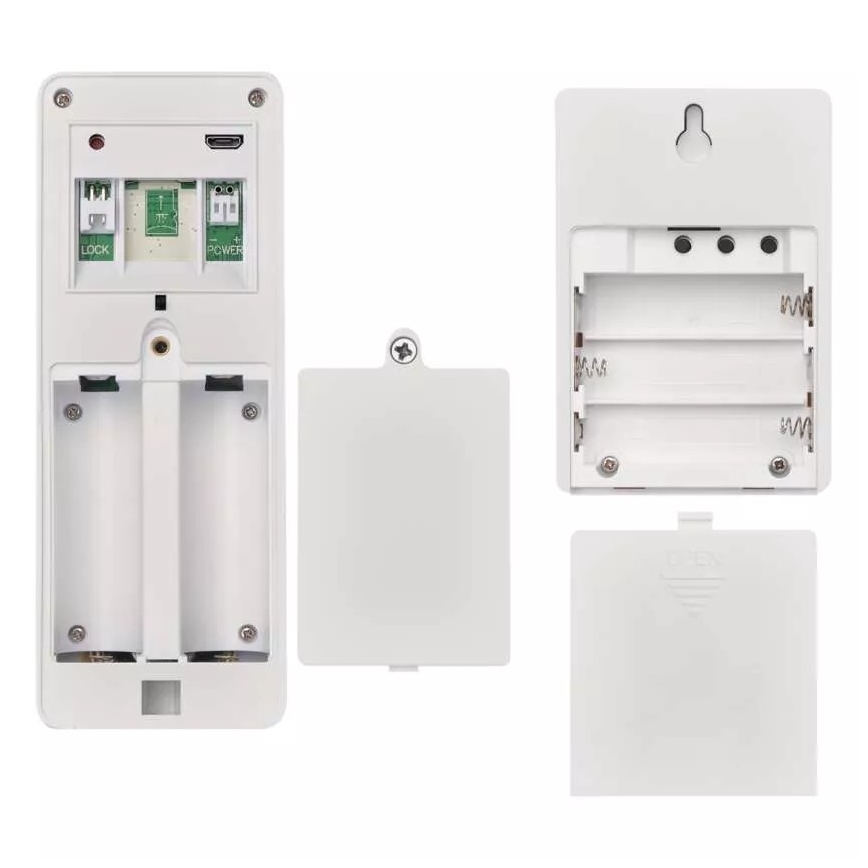 Bevielis durų skambutis su vaizdo kamera su saulės baterija GoSmart 4400 mAh 3xAA IP44 Wi-Fi Tuya