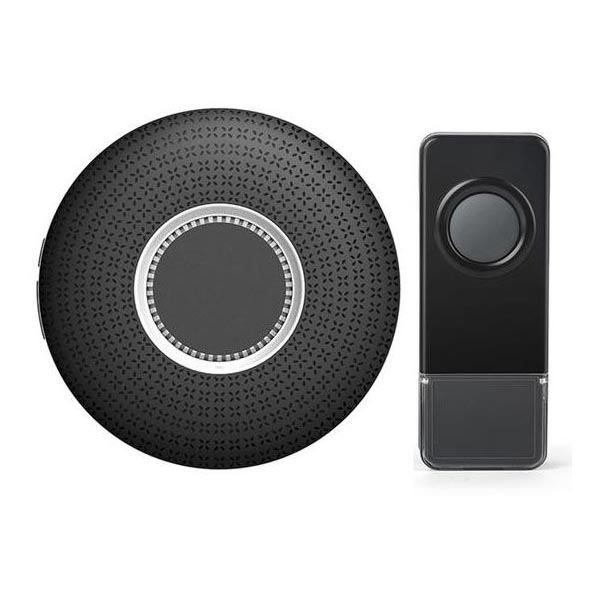 Bevielis prijungiamas durų skambutis 230V/1xA23 IP55 juoda