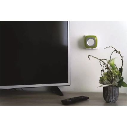 Bevielis prijungiamas durų skambutis 230V + 1xCR2032 IP44 žalia