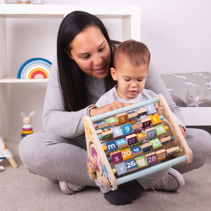 Bigjigs Toys - Interaktyvus trikampis su gyvūnėliais