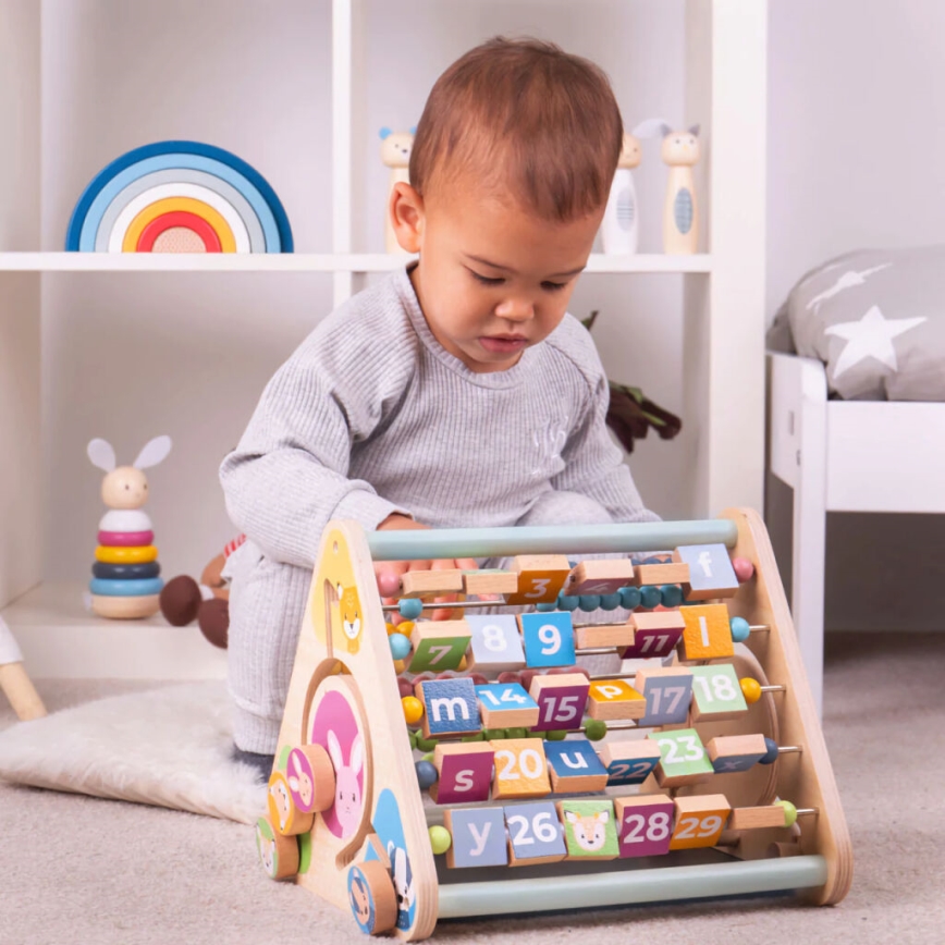 Bigjigs Toys - Interaktyvus trikampis su gyvūnėliais