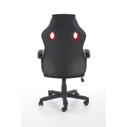 Biuro kėdė HELO juoda/raudona