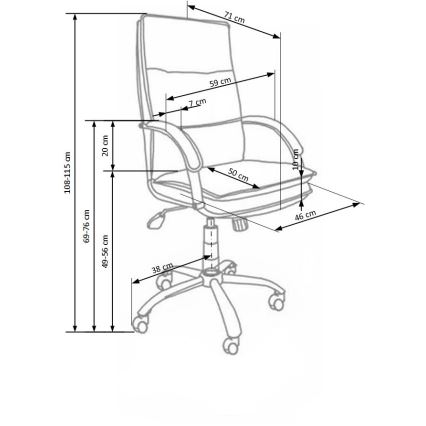Biuro kėdė LOMI juoda