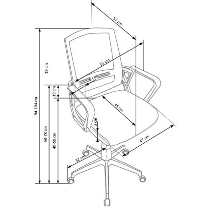 Biuro kėdė RIMAQ, balta