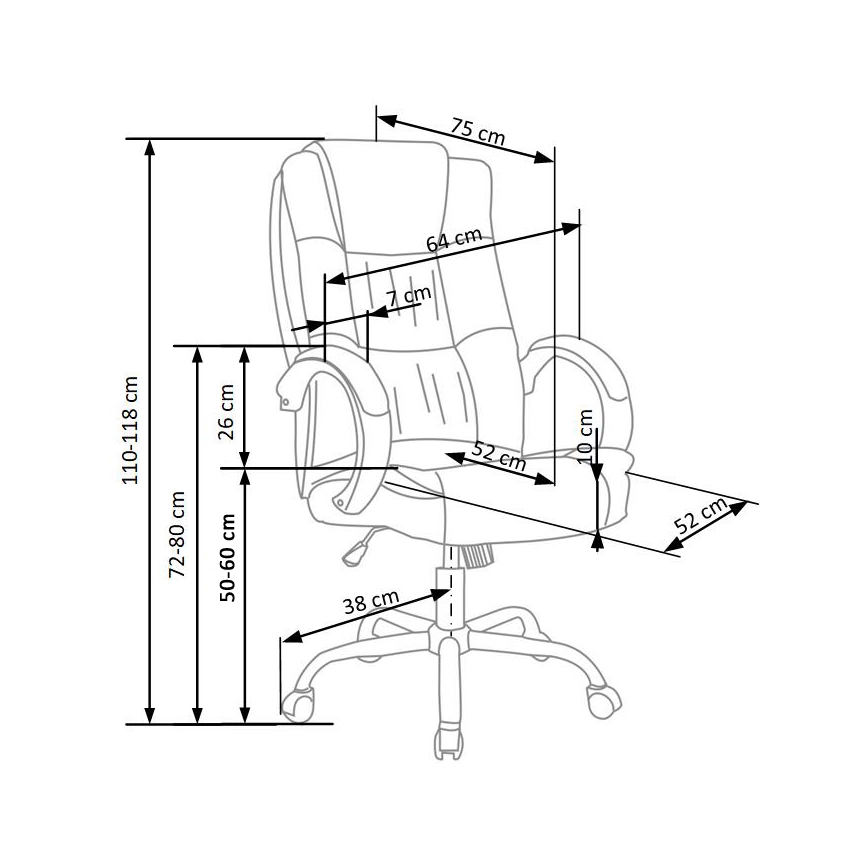 Biuro kėdė SELO tamsiai pilka