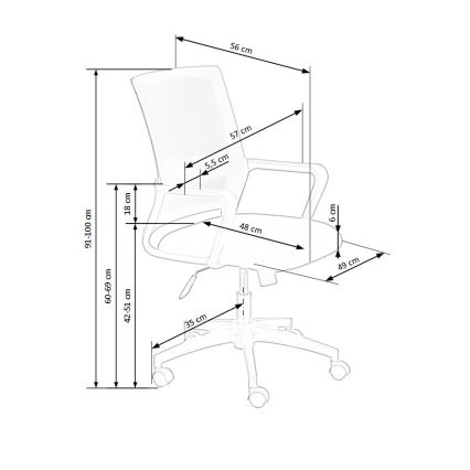 Biuro kėdė TONA, juoda
