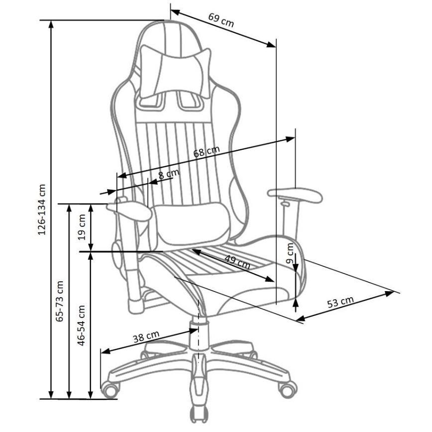 Biuro kėdė ZENU raudona