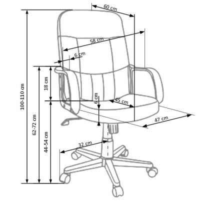 Biuro kėdė ZIRUQ juoda