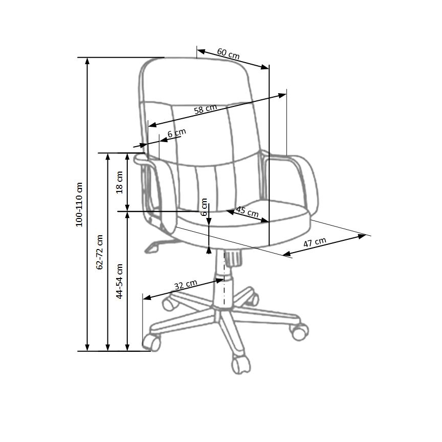 Biuro kėdė ZIRUQ juoda
