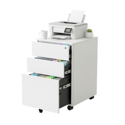 Biuro stalčių blokas SECURIO, baltas