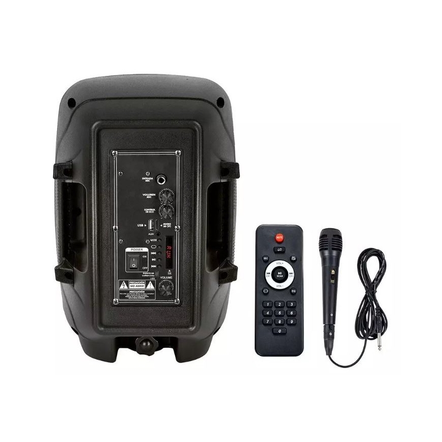 Bluetooth nešiojamas garsiakalbis su mikrofonu 35W/3,7V LED RGB + VP