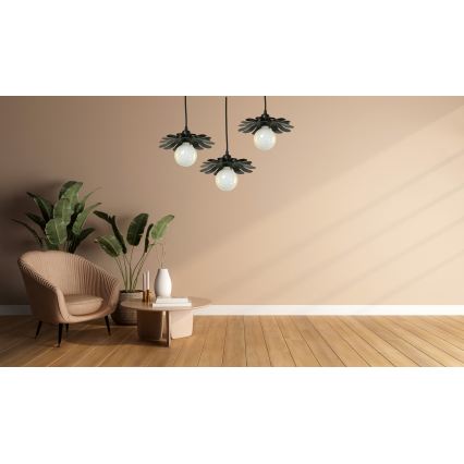 Bohemia-Design - Pakabinamas juodas šviestuvas ant laido 1xE27/60W/230V