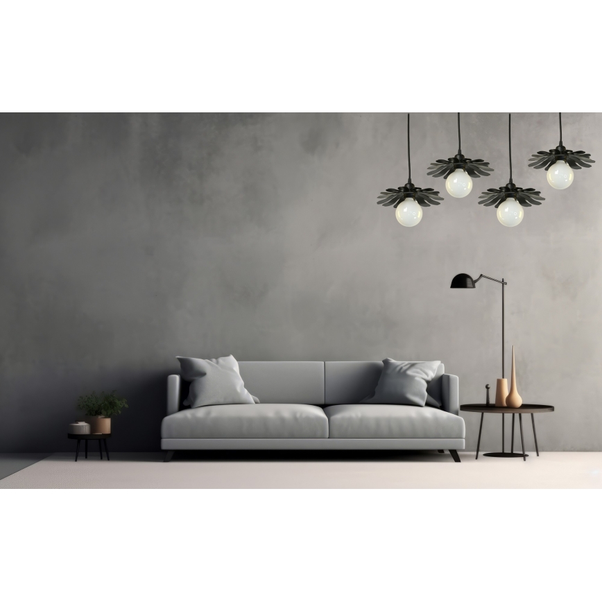 Bohemia-Design - Pakabinamas juodas šviestuvas ant laido 1xE27/60W/230V