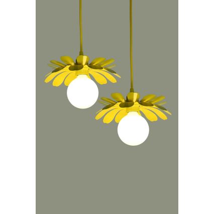Bohemia-Design - Pakabinamas šviestuvas ant laido 1xE27/60W/230V geltona
