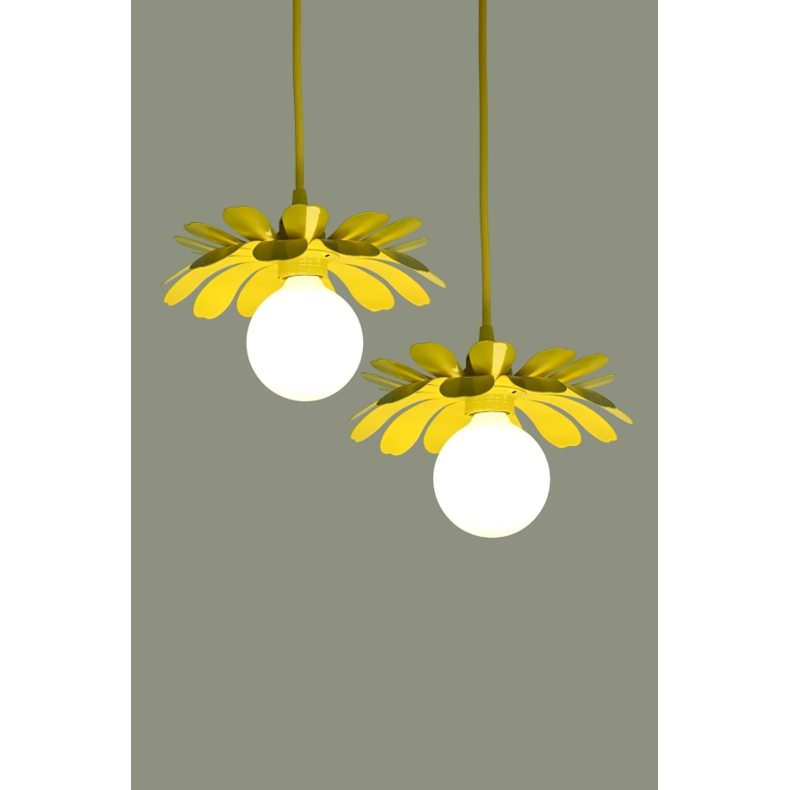 Bohemia-Design - Pakabinamas šviestuvas ant laido 1xE27/60W/230V geltona