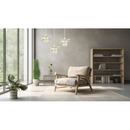Bohemia-Design - pakabinamas šviestuvas ant laido 1xE27/60W/230V kreminis