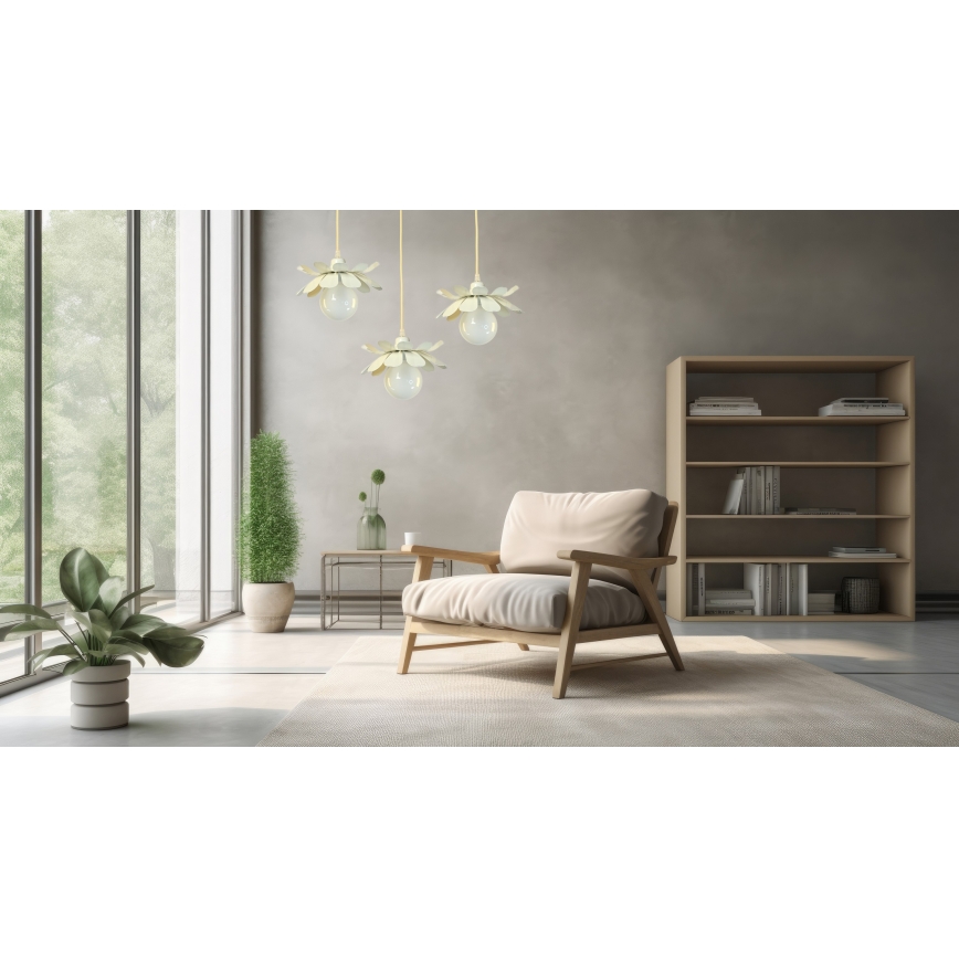 Bohemia-Design - pakabinamas šviestuvas ant laido 1xE27/60W/230V kreminis